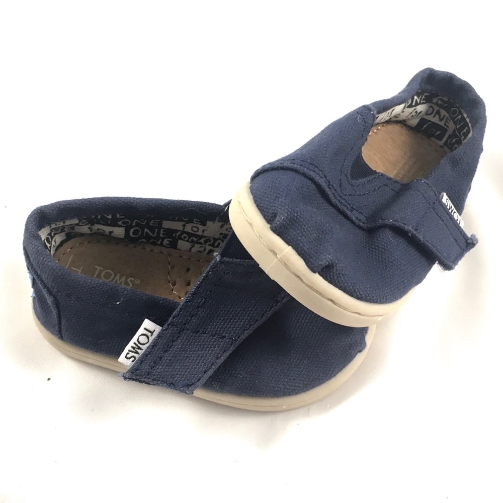 TOMS Classic Baby Shoes Blue